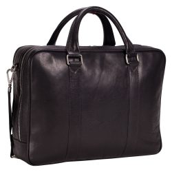 Leonhard Heyden Bergamo Aktentasche Leder 41 cm Laptopfach Laptoptaschen 1 ct Schwarz Herren
