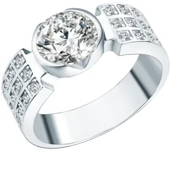 Rafaela Donata Ring Sterling Silber Zirkonia in Silber Ringe 1 ct Damen
