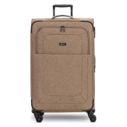 Redolz Essentials 12 LARGE 4 Rollen Trolley 79 cm mit Dehnfalte Koffer & Trolleys 1 ct Hellbraun Herren