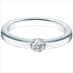 Trilani Ring aus Sterling Silber in silber mit Zirkonia Ringe 1 ct Damen