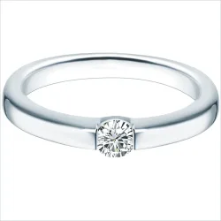Trilani Ring aus Sterling Silber in silber mit Zirkonia Ringe 1 ct Damen