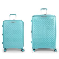 Gabol Queens 4 Rollen Kofferset 2-teilig mit Dehnfalte Reisetaschen 1 ct Petrol Herren