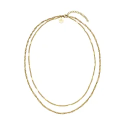 Purelei Authentic Kette 100% Edelstahl Ketten 1 ct Hellbraun