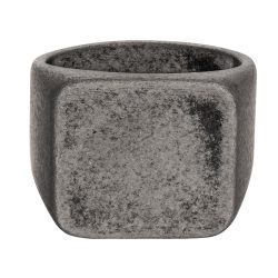 True Rebels Ring aus Edelstahl in gunmetal Herrenschmuck 1 ct Herren