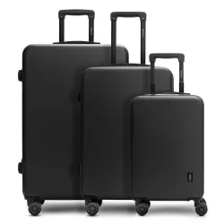 Redolz Essentials 09 3-SET 4 Rollen Kofferset 3-teilig Koffer & Trolleys 1 ct Schwarz Herren