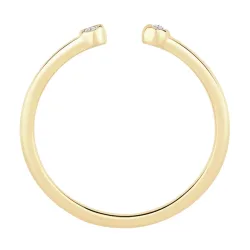 Glanzstücke München Ring aus Sterling Silber in gelbgold mit Topas Ringe 1 ct Damen