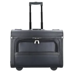 Dermata Pilotenkoffer Trolley 48 cm Laptopfach Reisetaschen 1 ct Schwarz Herren