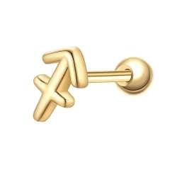 Glanzstücke München Piercing Sterling Silber gelbgold Ohrringe 1 ct Damen