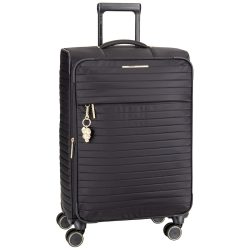 Travelite Barbara Stepp 4 Rollen Trolley M 68 cm mit Dehnfalte Koffer & Trolleys 1 ct Schwarz Damen
