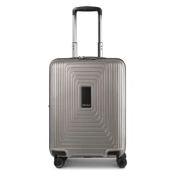 Redolz Essentials 14 4 Rollen Kabinentrolley 55 cm mit Dehnfalte Reisetaschen 1 ct Grau Herren