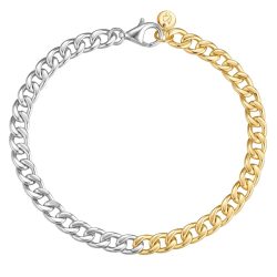 Glanzstücke München Armband aus Sterling Silber in silber/gelbgold Armbänder & Armreife 1 ct Damen
