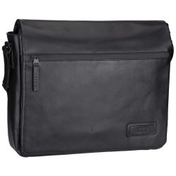 Jost Aarhus Messenger Leder 38 cm Laptopfach Handtaschen 1 ct Schwarz Herren