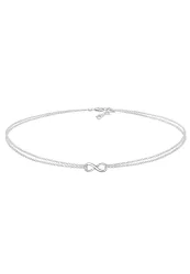 Elli Infinity Choker Unendlichkeit Erbskette 925 Silber Ketten 1 ct Damen
