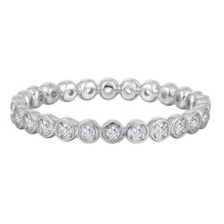 Trilani Ring aus Sterling Silber in silber mit Zirkonia Ringe 1 ct Damen