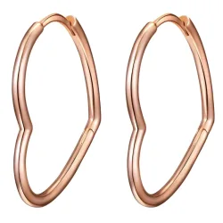 Glanzstücke München Creolen Herz aus Sterling Silber in gelbgold Ohrringe 1 ct Damen