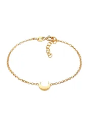 Elli - Armband Kids Halbmond Mond Astro, 14cm, Gold