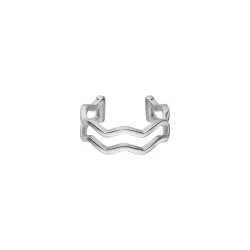 Purelei Waves Ring 100% Edelstahl Ringe 1 ct Grau
