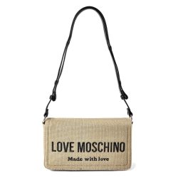Love Moschino Cargo Canvas Umhängetasche Handtaschen 1 ct Schwarz Damen