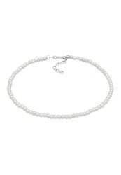 Elli Perlen Synthetisch Klassik Basic 925 Silber Fußschmuck 1 ct Damen