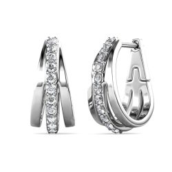 MYC-Paris Aurielle Creolen mit baumelnden Ohrringen 1 ct Damen