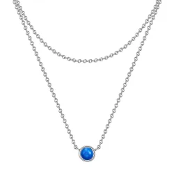 Glanzstücke München Halskette Sterling Silber Rosenquarz in Silber Ketten 1 ct Damen