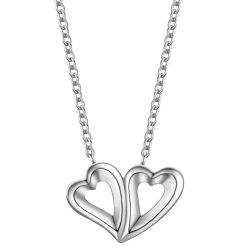 Rafaela Donata Halskette Herz aus Sterling Silber in Silber Ketten 1 ct Damen