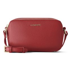 Lazarotti Bologna Leather Umhängetasche Handtaschen 1 ct Rot Damen
