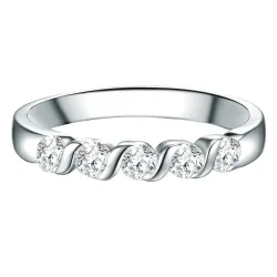 Trilani Ring Sterling Silber Zirkonia in Silber Ringe 1 ct Damen