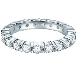 Trilani Ring aus Sterling Silber in silber mit Zirkonia Ringe 1 ct Damen