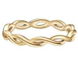 Glanzstücke München Ring aus Sterling Silber in gelbgold Ringe 1 ct Damen