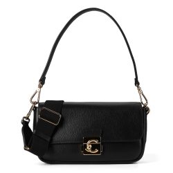 Coccinelle C-Me Lock Schultertasche Handtaschen 1 ct Schwarz Damen