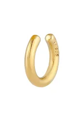 Elli - Ohrringe Earcuff Single Basic Look 925 Silber, One Size, Gold