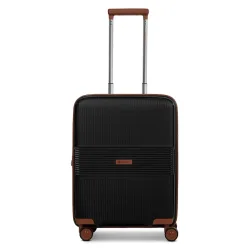 Farmhood Eco Edition 02 4 Rollen Kabinentrolley 55 cm mit Dehnfalte Reisetaschen 1 ct Schwarz Damen