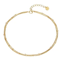 Glanzstücke München Fußkette aus Sterling Silber in silber Fußschmuck 1 ct Damen