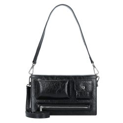 Seidenfelt Liinaja Schultertasche 23 cm Handtaschen 1 ct Schwarz Damen