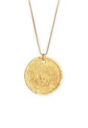 Kuzzoi - Halskette  Coin Vintage Antike Münze, 70 CM, Gold