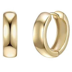 Rafaela Donata Creolen Sterling Silber in Gelbgold Ohrringe 1 ct Damen