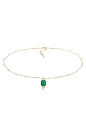 Elli PREMIUM Choker Kugelkette Quartz Edelstein 925 Silber Ketten 1 ct Damen
