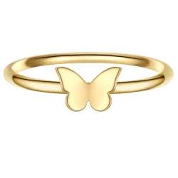 Glanzstücke München Ring Schmetterling aus Sterling Silber in gelbgold mit Ringe 1 ct Damen