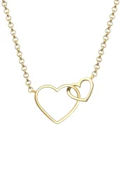 Elli Herz Unendlichkeit Liebe 925 Silber Ketten 1 ct Damen