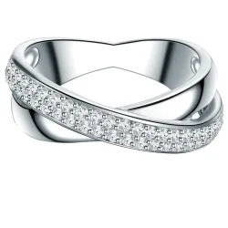 Trilani Ring aus Sterling Silber in silber mit Zirkonia Ringe 1 ct Damen