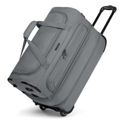 Redolz Duffle Essentials 2-Rollen Reisetasche 55 cm M mit Dehnfalte Reisetaschen 1 ct Grau Herren
