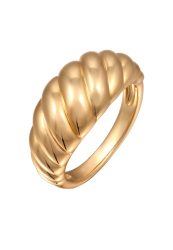 Elli Ring Gedreht Goldplattiert für Damen Ringe 1 ct