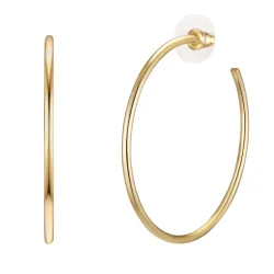 Lulu & Jane Creolen Metall-Legierung in Gelbgold Ohrringe 1 ct Damen