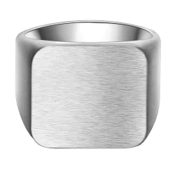True Rebels Ring aus Edelstahl in silber Herrenschmuck 1 ct Herren