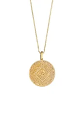 Elli - Halskette Vintage Ornament, 60 cm, Gold