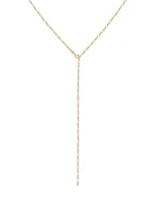 Elli Basic Y-Kette Figaro Trend Verstellbar 925 Silber Ketten 1 ct Damen