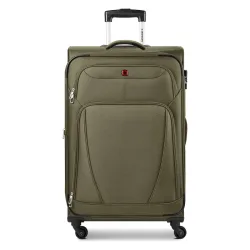 Wenger Beaumont 4 Rollen Trolley L 78 cm mit Dehnfalte Koffer & Trolleys 1 ct Grün Herren