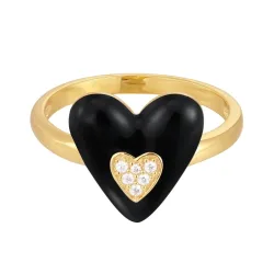 Glanzstücke München - Ring Herz, 54, Gold