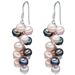Valero Pearls, Valero Pearls Ohrstecker Sterling Silber Süßwasser-Zuchtperle in Silber Ohrringe 1 ct Damen